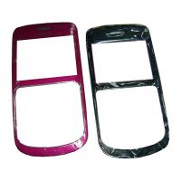Стекло Nokia C3 розовое, в комплекте верхняя панель