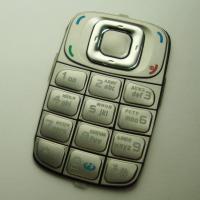 Клавиатура Nokia 6085 серебристая (рус/англ)