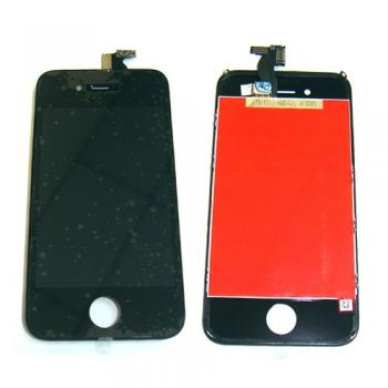 Дисплей iPhone 4S с сенсором и рамкой, черный (копия AAA)
