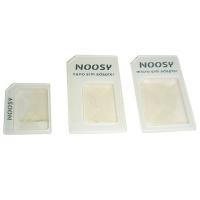 Набір адаптерів для SIM карти (перетворювач Nano в Micro та Mini) білий