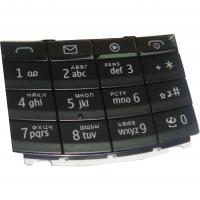 Клавиатура Nokia X3-02 черная (рус/англ)