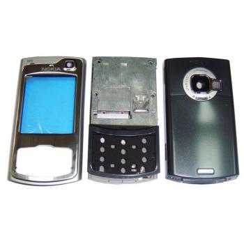 Корпус Nokia N80 серебристый, в комплекте слайдер