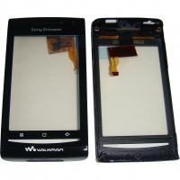 Сенсорный экран Sony Ericsson E16i/W8 черный с рамкой (оригинал Китай)
