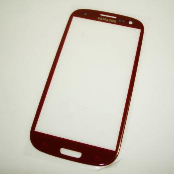 Стекло Samsung i9300 Galaxy S3 красное