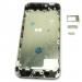 Корпус (задня кришка) iPhone 5S з зовнішніми кнопками і лотком SIM карти, чорний