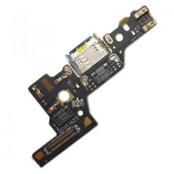 Разъем зарядки Huawei P9 на плате с микрофоном и компонентами (копия AAA)