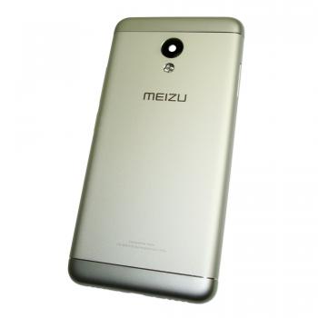 Задняя крышка, корпус Meizu M3S серебристая (оригинал)