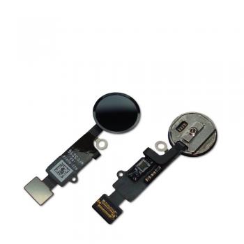 Кнопка HOME внешняя + шлейф для iPhone 8 / 8 Plus черного цвета, кольцо - черное (оригинал)