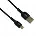 Lightning кабель зарядки и синхронизации XO NB30 TPE Aluminium Alloy для iPhone iPad iPod черный (1000 мм)