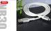 Lightning кабель зарядки и синхронизации XO NB30 TPE Aluminium Alloy для iPhone iPad iPod белый (1000 мм)