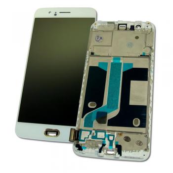 Дисплей OnePlus 5 з сенсором та рамкою білого кольору (оригінальні комплектуючі)