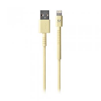 Lightning кабель зарядки и синхронизации Fresh 'N Rebel Fabriq Buttercup (2LCF150BC) для iPhone iPad iPod в нейлоновой оплетке (1500 мм)