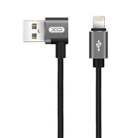 Lightning кабель зарядки и синхронизации XO NB31 90 Degree для iPhone iPad iPod черный (1000 мм)