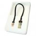 Micro USB кабель зарядки и синхронизации XO NB19 CD Grain Zinc Alloy черный (200 mm)