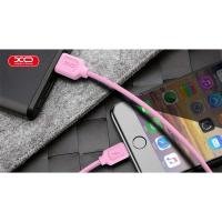 Lightning кабель зарядки и синхронизации XO NB36 TPE для iPhone iPad iPod розовый (1000 мм)