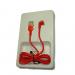 Lightning кабель зарядки и синхронизации XO NB49 Play Games для iPhone iPad iPod красный (1000 мм)