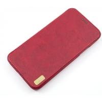 Кожаный чехол XO Top quality для iPhone X / XS красный