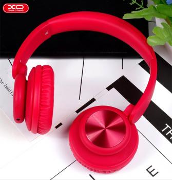 Bluetooth навушники XO B24 On-Ear CD design червоного кольору