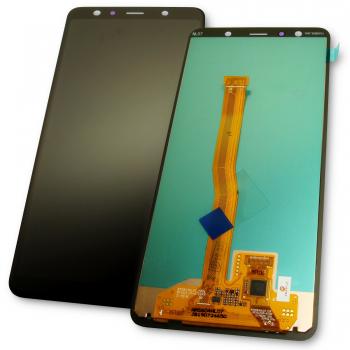 Дисплей Samsung A750F A750G Galaxy A7 2018 з сенсором, чорний (оригінал Китай)