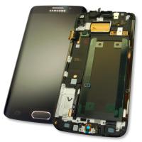 Дисплей Samsung G925F Galaxy S6 Edge з сенсором та рамкою, чорний сапфір GH97-17162A (оригінал 100%)