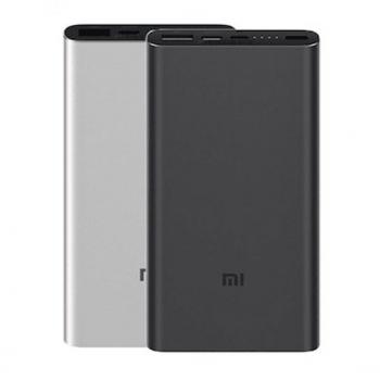 Зовнішня акумуляторна батарея Xiaomi Mi Power Bank 3 з QC3.0 / AFC / FCP / PD2.0 сріблястого кольору 10000mAh (оригінал)