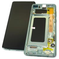 Дисплей Samsung G975F Galaxy S10 Plus з сенсором та рамкою, зелений GH82-18849E (оригінал 100%)