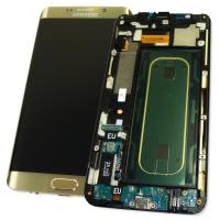 Дисплей Samsung G928F Galaxy S6 Edge Plus з сенсором та рамкою, золотистий GH97-17819A (оригінал 100%)