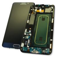Дисплей Samsung G928F Galaxy S6 Edge Plus з сенсором та рамкою, чорний сапфір GH97-17819B (оригінал 100%)