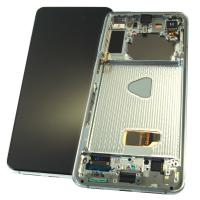 Дисплей Samsung G996 Galaxy S21 Plus с сенсором и рамкой серебристого цвета GH82-24553C (оригинал 10