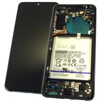 Дисплей Samsung G991 Galaxy S21 с сенсором и рамкой серого цвета GH82-24716A (оригинал 100%)