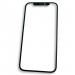 Скло iPhone 12 / 12 Pro для перерізки дисплея, чорного кольору
