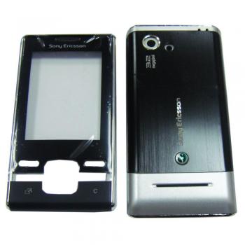 Корпус Sony Ericsson T715 черный с серебристым