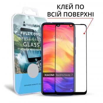 Захисне скло для Xiaomi Redmi Note 7 / Redmi Note 7 Pro повноекранне з олеофобним покриттям, клей по всій поверхні